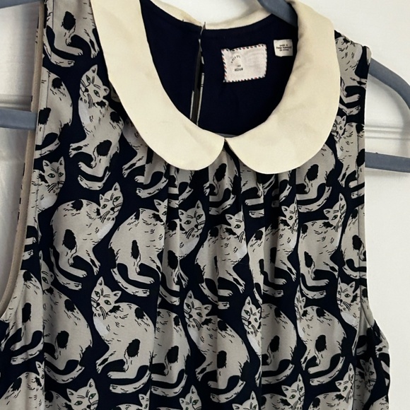 Anthropologie Cat Pattern Dress - Picture 7 of 16